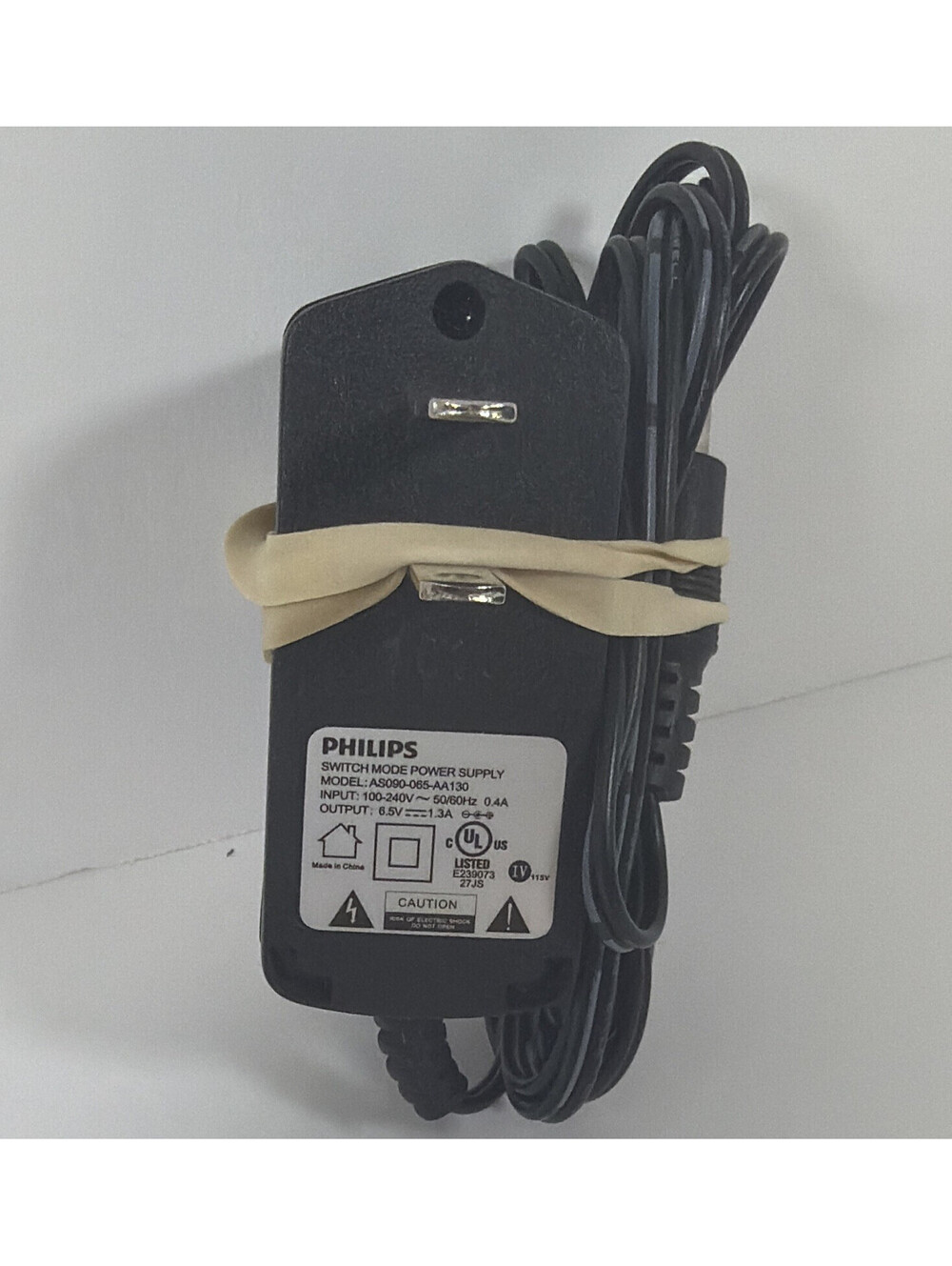 Philips A3A130 Switch Mode AC/DC Power Adapter 6.5V Black 2m Cable